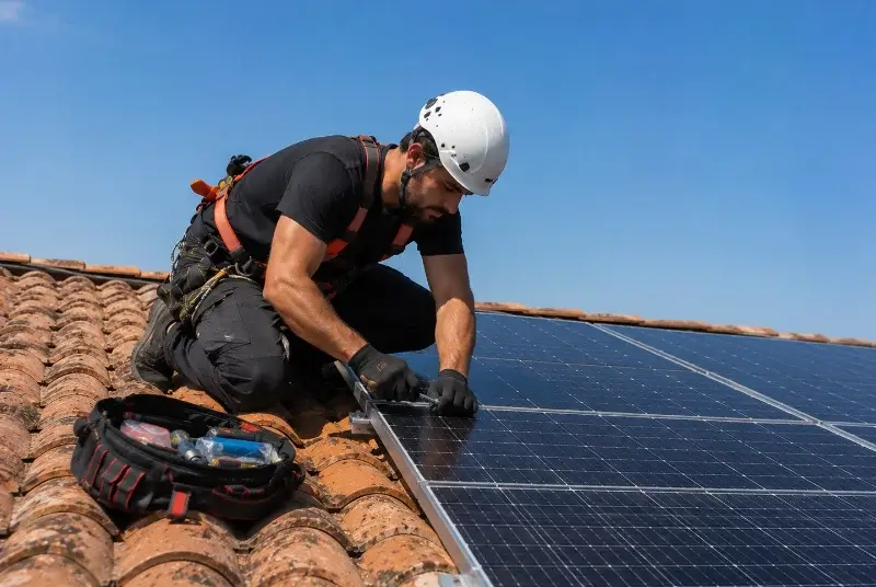 Maintenance et monitoring de panneaux solaires à Connaux